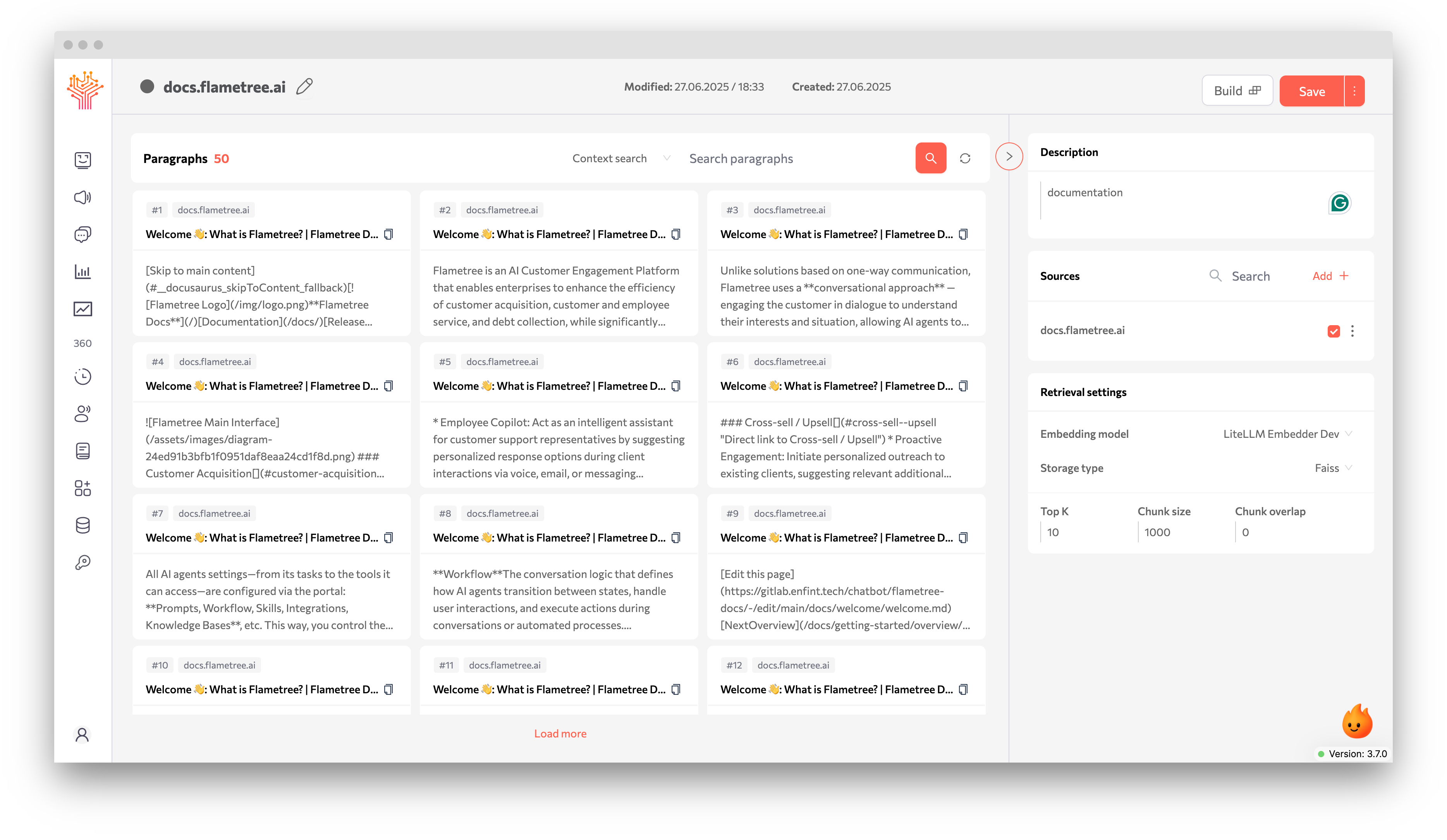 Example of knowledge base
